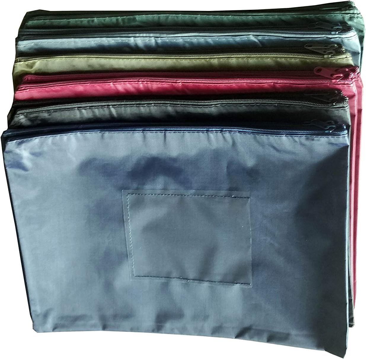 12Pcs Zipper File Bags, Quality Office Filing Documents Storage Bags，A4 Business Zipper File Bags . : Office Products