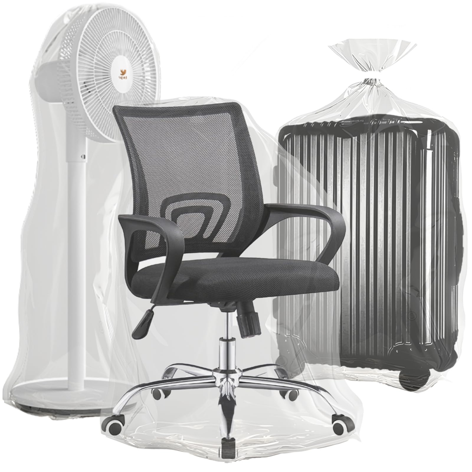 Extra Large Clear Plastic Storage Bags,8 Pcs Flat Large Plastic Bags Thickened and Sturdy Giant Storage Bags for Dustproof Quilts Luggage Suitcase Furniture Comforter Chair Kids Bike (100 * 150CM)