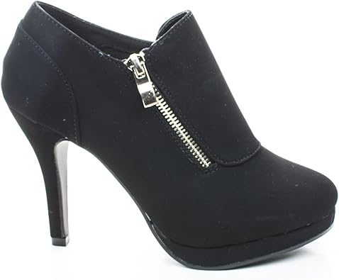 black bootie pumps