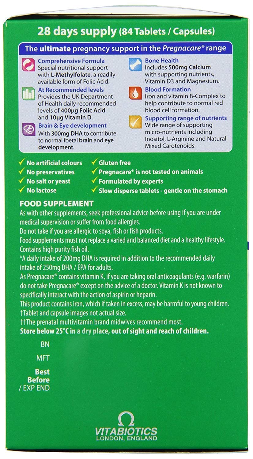 Pregnacare By Vitabiotics Buy Online In Sri Lanka At Desertcart Lk Productid