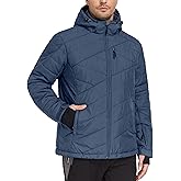 Little Donkey Andy Men's Warm Ski Jacket Water Resistant Insulated Snowboarding Jacket Windproof Winter Snow Coat