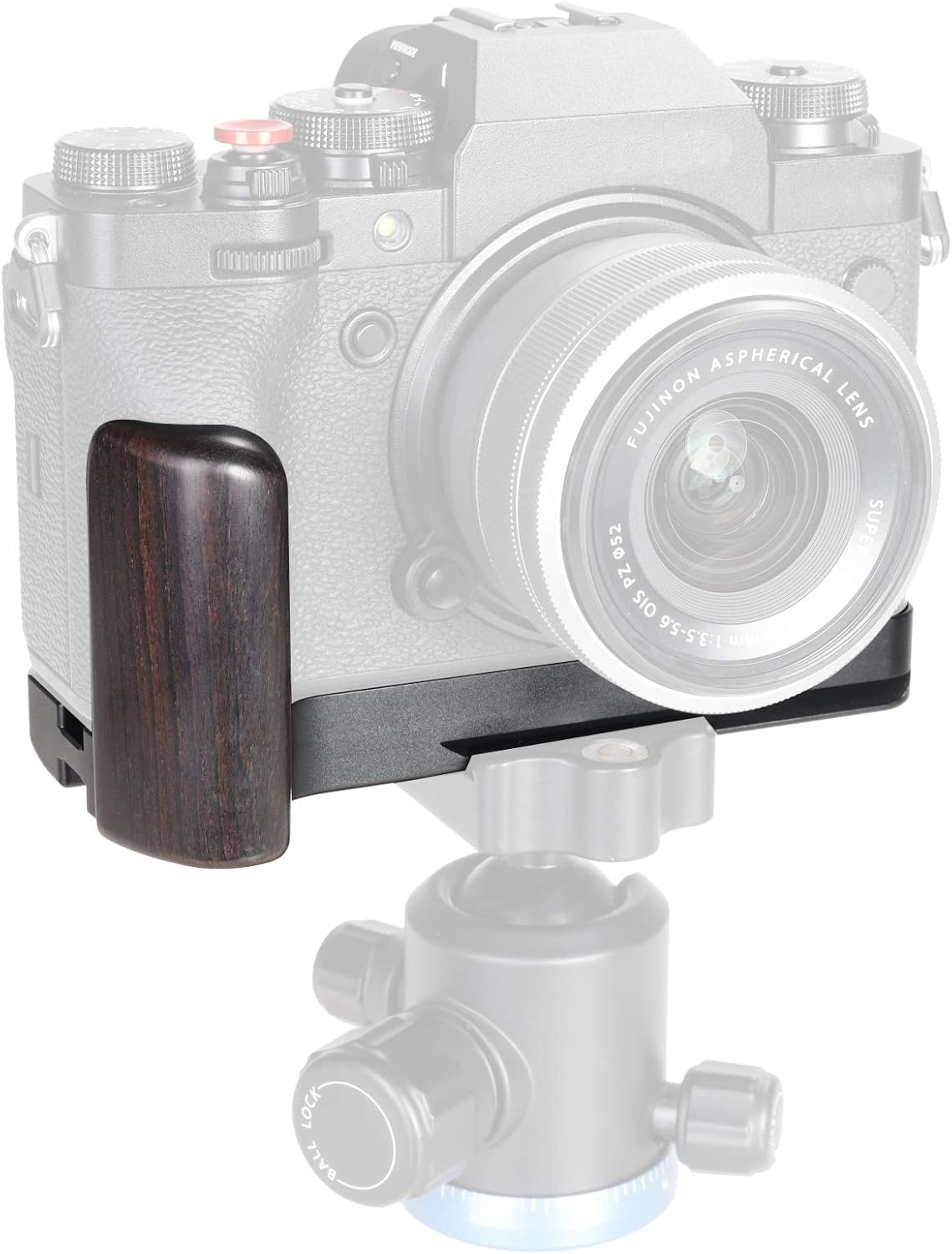 WEPOTO XT4-B Hand Grip Quick Release Plate L Bracket QR Plate Compatible with Fujifilm X-T4 Camera -Aluminium Ebony - Image 4