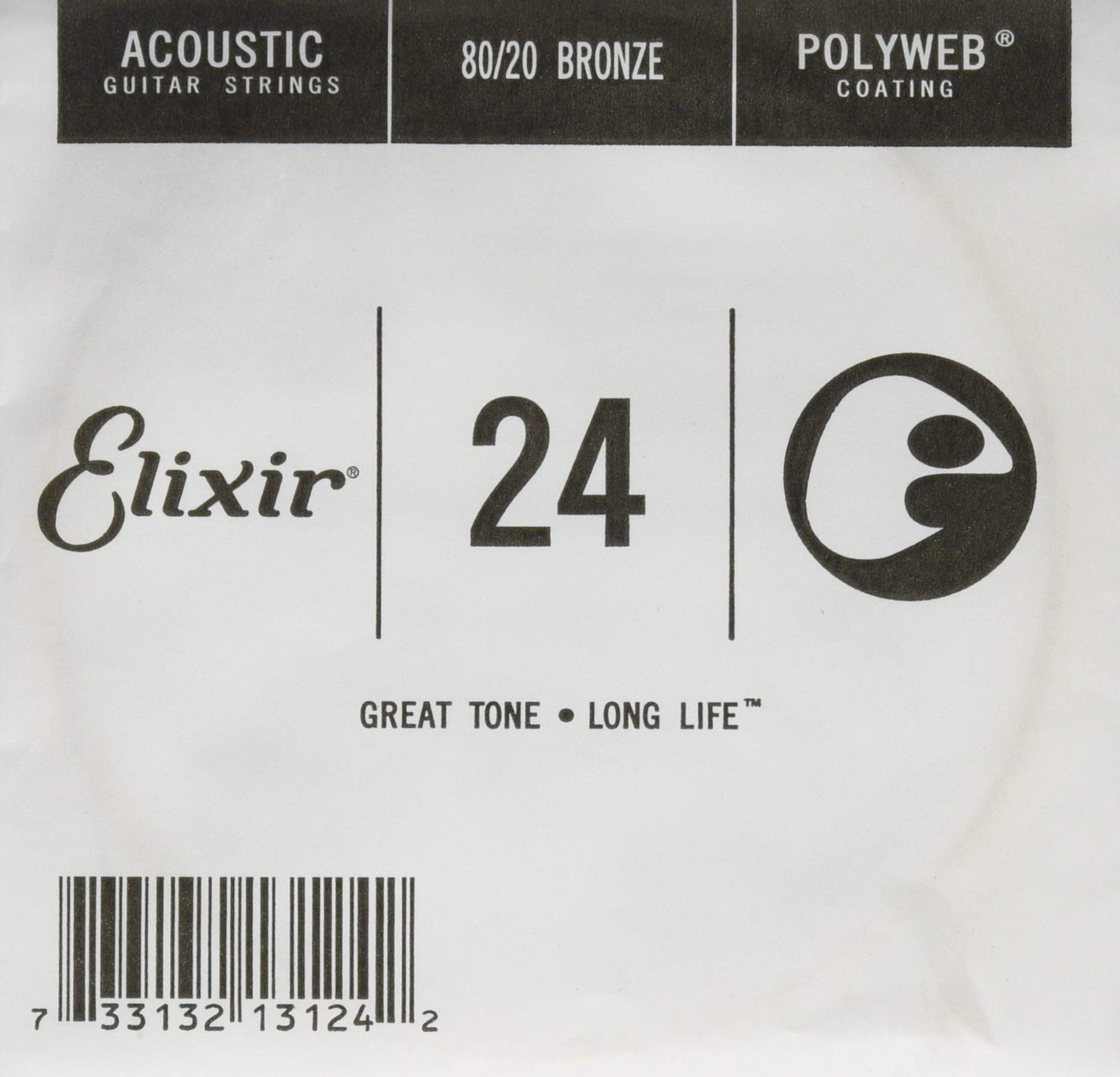 Elixir 13124 Strings Acoustic Guitar String Polyweb Coating .024 — image 1