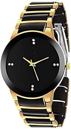 Analogue Golden Colour Dial with Metal Body Mens Watch