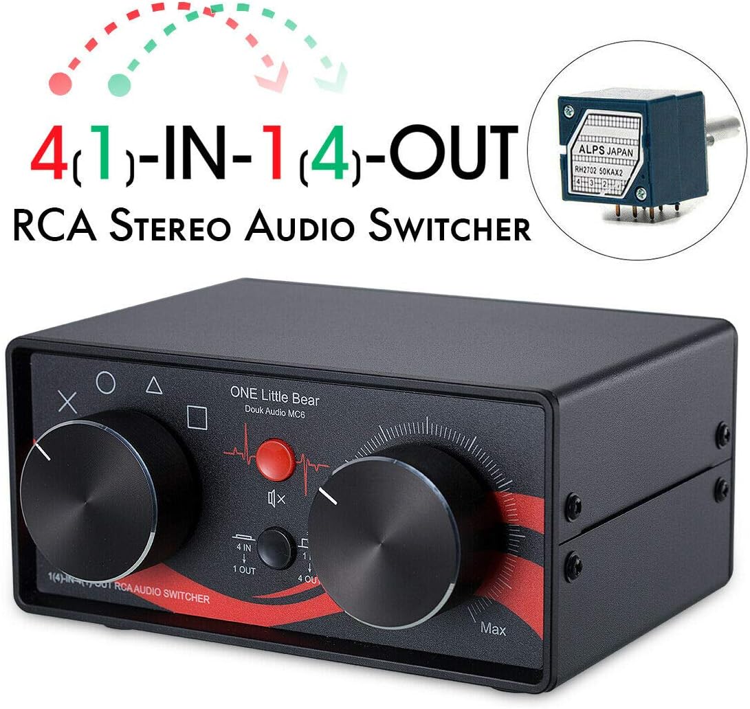 Little Bear 4Way RCA Audio Splitter ; RCA Switch Box ; Amazon.co.uk
