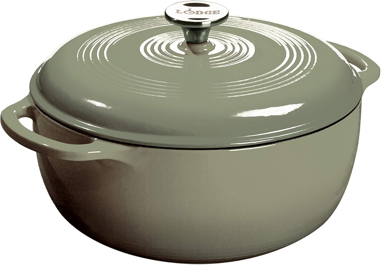 Lodge Cast Iron Enameled Dutch Oven, 6 Qt, Desert Sage Amazon.co.uk