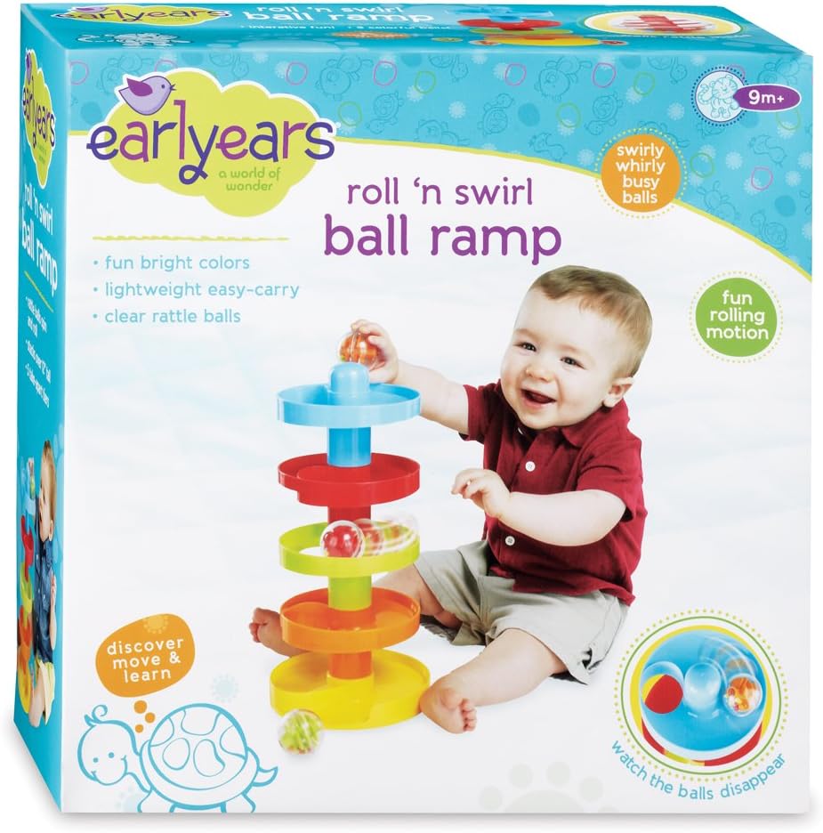 roll and swirl ball ramp