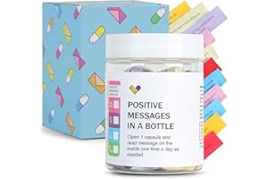 KBFUSHI Positive Messages in a Bottle, Daily Affirmations for Women, Relaxing Gifts For Women Men,Stress Relief Get Well Soon,Encouragement/Inspirational Gifts.