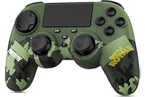 NONBLIEP Wireless PS4 Controller, Custom Playstation 4 Gamepad for Kids Compatible with PS4/PS4 Slim/PS4 Pro/PC/Steam with Upgraded Analog Sticks/6-Axis Motion Sensor/1000mAh Battery/Headphone Audio/Turbo