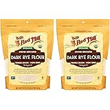 Bob's Red Mill 2 Organic Dark Rye Flour - 2 20 Ounce (1.25 lbs) Stand Up Resealable Bags