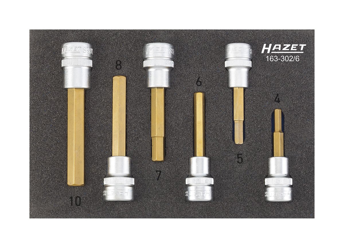 Hazet Screwdriver Socket Set, 163 302/6