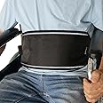 LEAD MODUDU Wheelchair Seat Belt Safety Belt Fixed Elderly Belt Constrained Bands with Adjustable Straps Patients Cares Safety Harness Chair Waist Lap Strap for Elderly (Black)