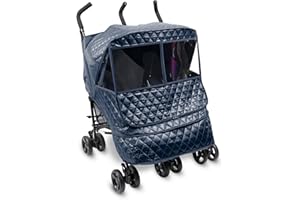 Manito Castle Alpha Twin Stroller Weather Shield (Navy)