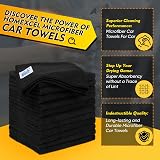 HOMEXCEL Microfiber Cloths 12 Pack 30 x 30 cm Ultra Absorbent Lint Free view 2