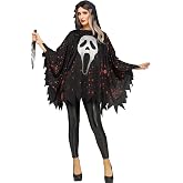 Fun World Glittering Ghost Face® Poncho - Adult