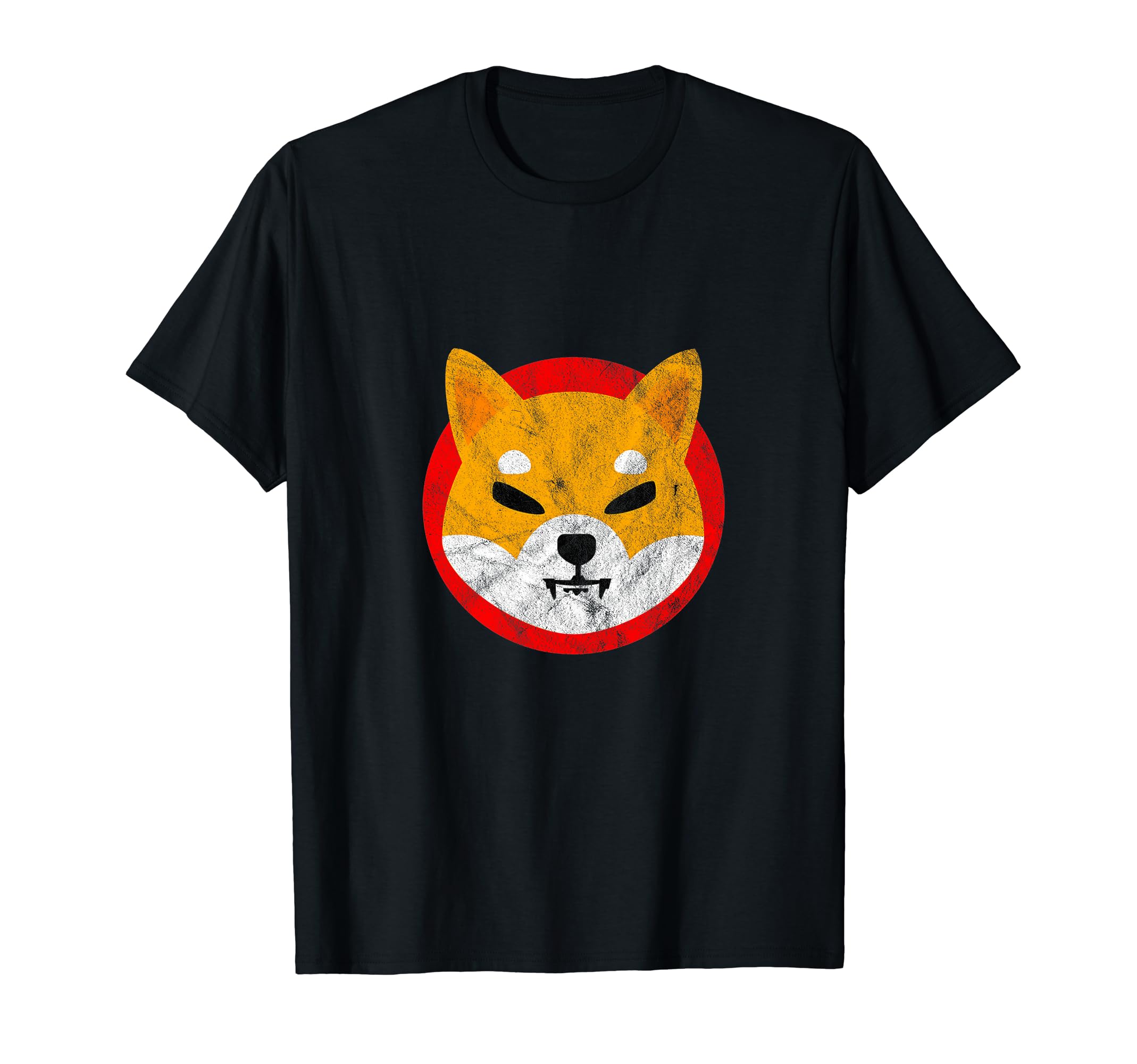 Shiba Inu Distressed Logo HODL Digital Currency Coin Crypto T-Shirt
