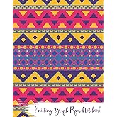 Knitting Graph Paper Notebook: Knitter's Paper 4:5 Ratio | Mexican Inspired