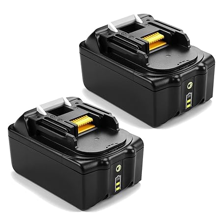 [2 Stück] POWER-XWT 18V 5,0Ah Li-ion Akku für Makita BL1850 BL1815 194205-3 194309-1 LXT400 BL1840 BL1830 Werkzeugakkus Ersat