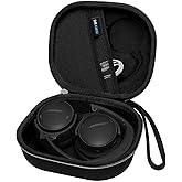 DR·AMIU Hard Case Compatible with Bose QuietComfort, QC Ultra, QC 35,QC 35 II, QC 45, QC45 SE, QC SE Over Ear Wireless Noise Cancelling Headphones, Black Travel Storage Bag