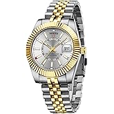 NIBOSI Watches for Men Analog Quartz Stainless Steel Dial with Date Waterproof Business Classic Luxury Dress Mens Wrist Watches