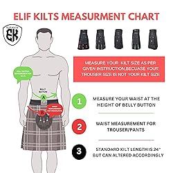 Modern Utility Kilts-Men's Plus Size Scottish