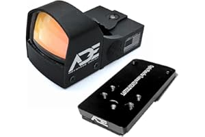 Ade Advanced Optics Crusader RD3-009 Red Dot Reflex Sight + Optic Mounting Plate for Taurus PT111 G2, Millennium G2, G2C, G3 with Original Rear Sight, PT140 G2, PT709, PT740, TX22 + Picatinny Plate