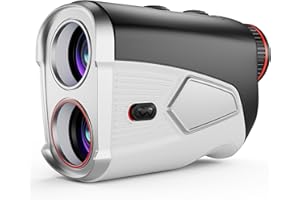 AXISLOCK Upgraded 0.5 Second Easily Lock on a Pin Golf Rangefinder with Slope 2X HD Bright LCD, 1500 Yards Range Finder for Golf/Hunting, 7X Magnification with Flag Pole Locking Vibration, Golf Gifts for Men