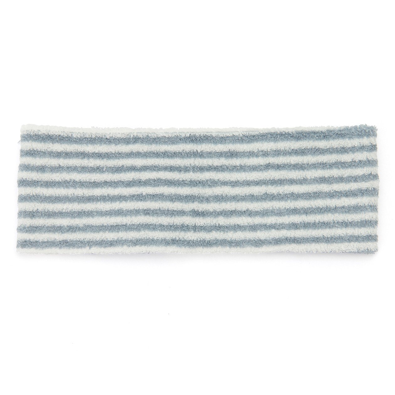 MUJI Stretch Headband for Shower,Cosmetic,Face washing [ blue stripe - slim ]