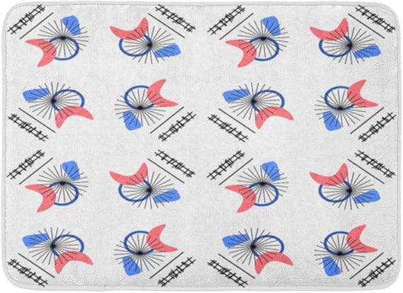 SUPERQIAO Fußmatten Badteppiche Außen- / Innentürmatte Buntes