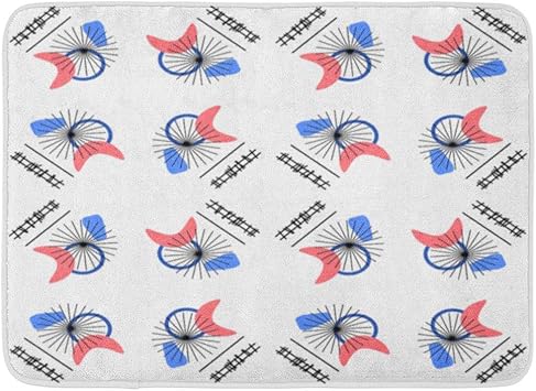 SUPERQIAO Fußmatten Badteppiche Außen- / Innentürmatte Buntes