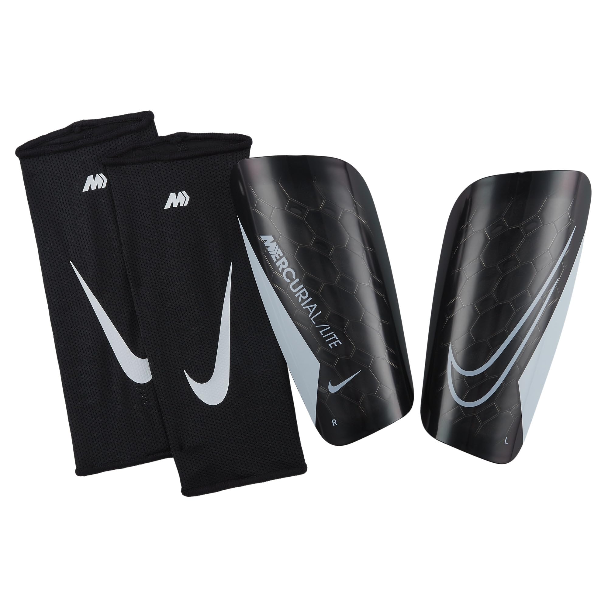 NIKE Unisex Mercurial Lite - Fa22 Protection, Black/Black/White, M UK