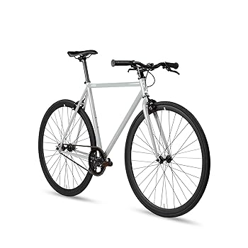6KU Fixed Gear Single Speed Urban Fixie Road Bike - the best road bikes under 500