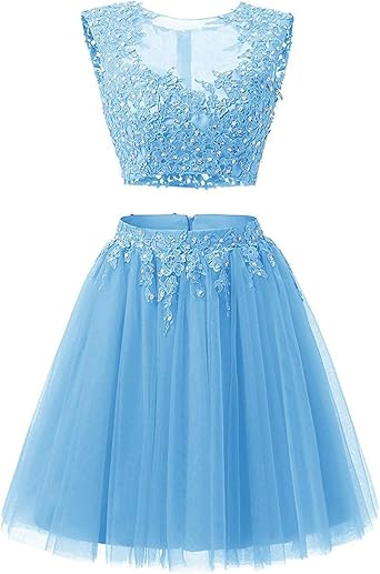 light blue 2 piece dress