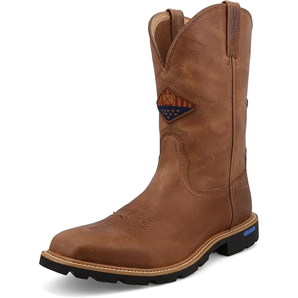 つっちー Twisted X Men's Brown Caiman Print Foot and Gray CellStretch