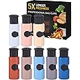 Mr. Pen- Squeeze and Lock Bread Bag Clips, 2.4 Inch, 8 Pack, Multicolor Squeeze Lock Clips, Reusable Bag Closures for Bread, 