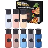 Mr. Pen- Squeeze and Lock Bread Bag Clips, 2.4 Inch, 8 Pack | Multicolor Squeeze Lock Clips, Reusable Bag Closures for Bread, Snacks, Coffee, Food Storage, Fits Thick and Thin Bags