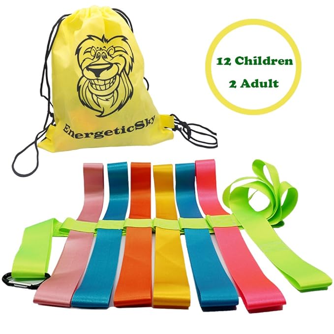 Safety Walking Rope with Colorful Handles for Up to 6