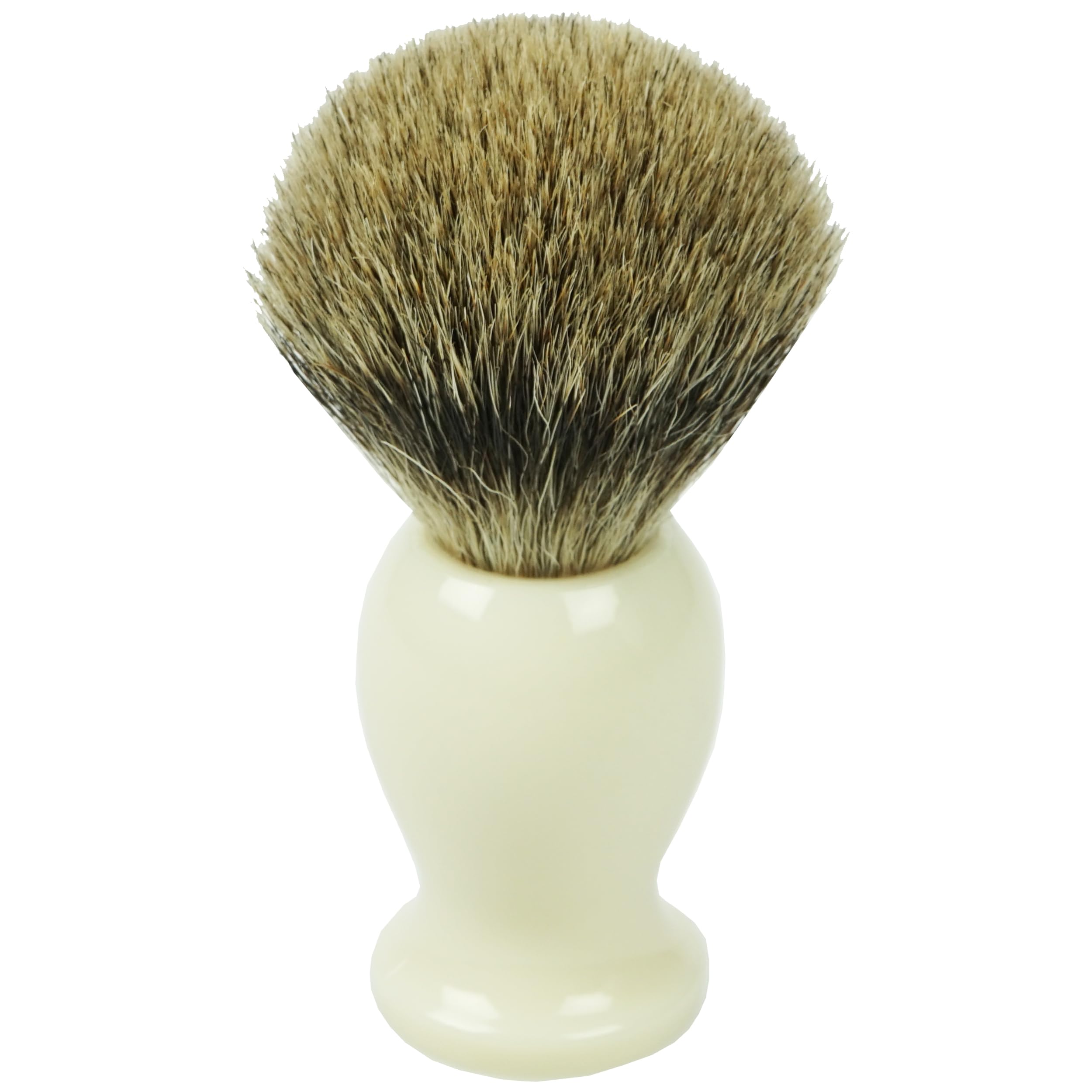 Fantasia Back Slicker – Badger Hair Shaving Brush, Plastic Handle Cream, Ring Diameter 21.5 mm
