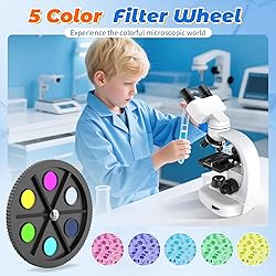 Compound Binocular Microscope for Kids & Adults