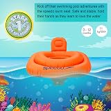 Speedo Unisex Youth Seasquad Swim Seat Learn to Swim Float Orange One Size view 5