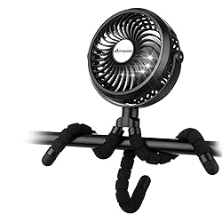 AMACOOL Battery Operated Stroller Fan Flexible