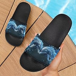 Howilath Dolphin Love Pattern Sandals for Women