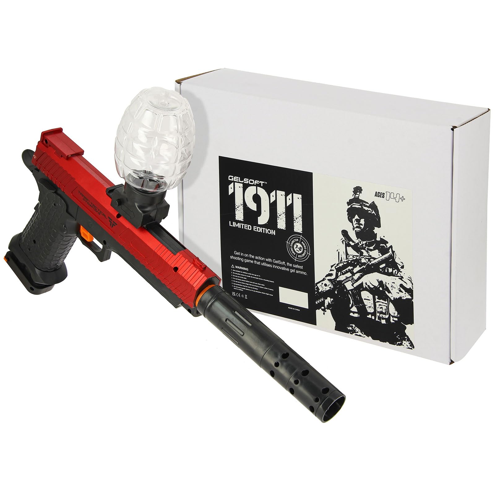 Limited Edition Gel Blaster Toy Gun Water Bullet Splatter, Fully Electric, Recoil Shooting Effect, Fun for Teens And Adults, High Speed, Long Range USB Rechargeable Battery + 10,000 rounds!