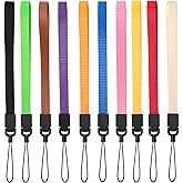 YOUOWO Wrist Lanyards, Hand Strap Lanyard 10 Pcs Colorful Straps,For Keys Phone Camera USB Wallet ID Name Tag Badge Whistle Walkie-talkie (10 Colors - Combination 1)