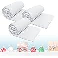 PREXTEX Artificial Snow Roll - Pack of 3 Large Snow Blanket for Christmas Table Decor and Holiday Decorations - White Christmas Decor for Christmas Village Sets, Christmas Party Decorations