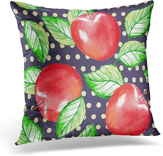 Amazon Com Emvency Throw Pillow Covers Red Paint Watercolor Hand