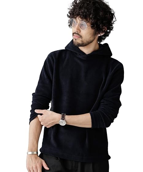 Amazon ナノ ユニバース Nano Universe フリースプルパーカー