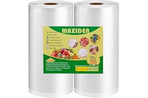 Vacuum Sealer Bags 8" x 50' 2 Rolls (Total 100ft) Commercial Grade Food Saver Bags Seal a Meal BPA Free Heavy Duty Great for 