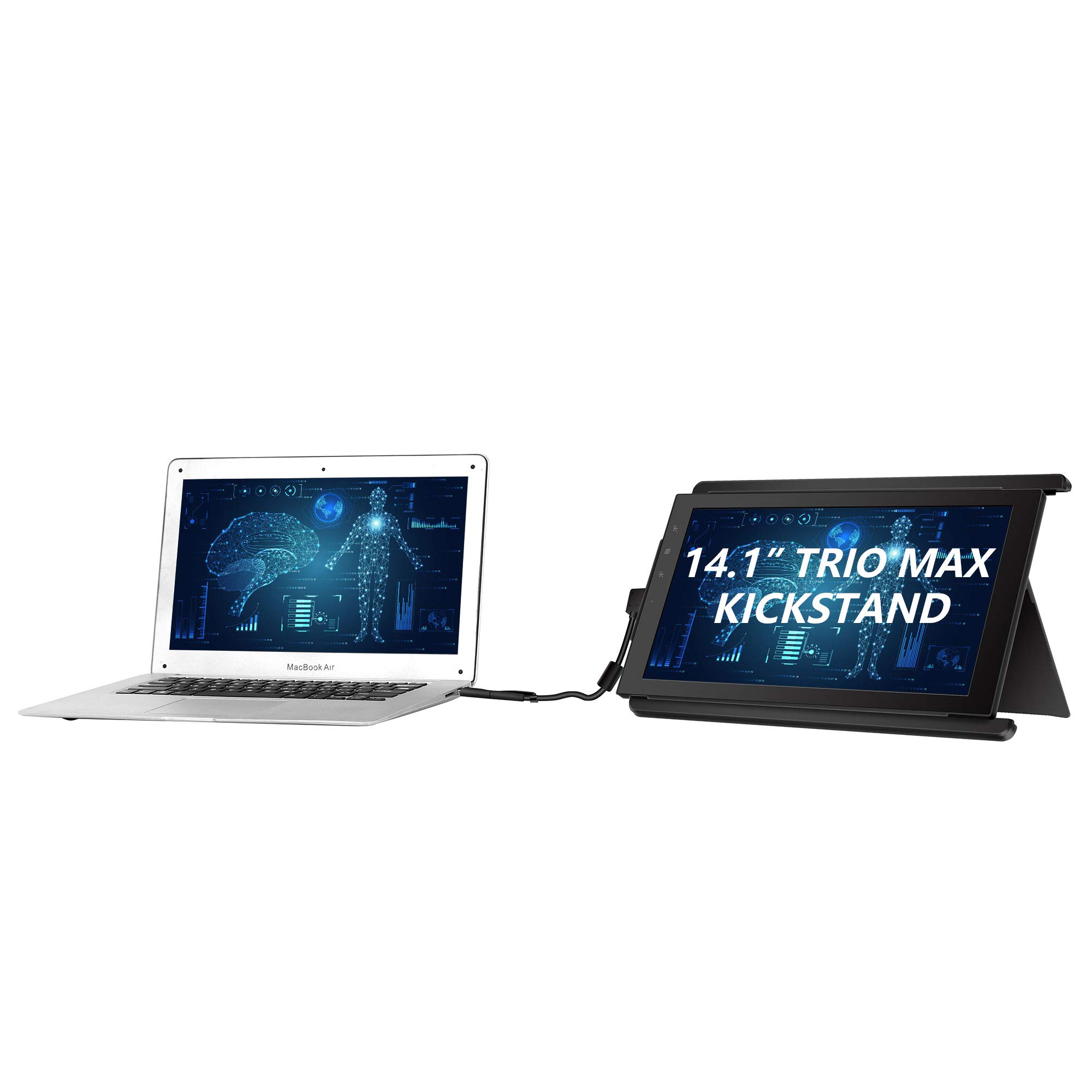 Buy Trio Max Portable Monitor for Laptop with Kickstand Combo, Dual or
