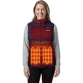 ORORO Women's Upgraded 5-Zone Heated Vest with USB-C Rechargeable Battery, Lightweight Heated Puffer Vest